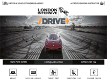 Tablet Screenshot of londonintensivedriving.com